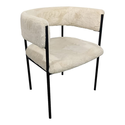 Gavin Series Modern Chair Black Frame in Light Taupe Set of 4