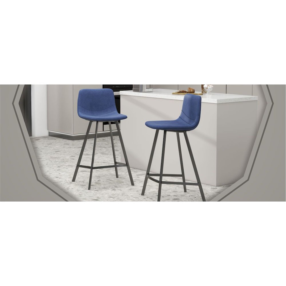 Elland - Counter stool - Peacock Blue