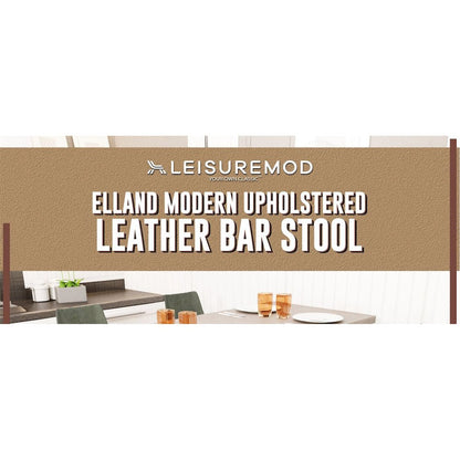 Elland - Bar stool - Olive Green- White Base