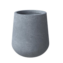 Orchid Seires Poly Stone Planter in Aged Concrete 17.7 Dia 17.7 High