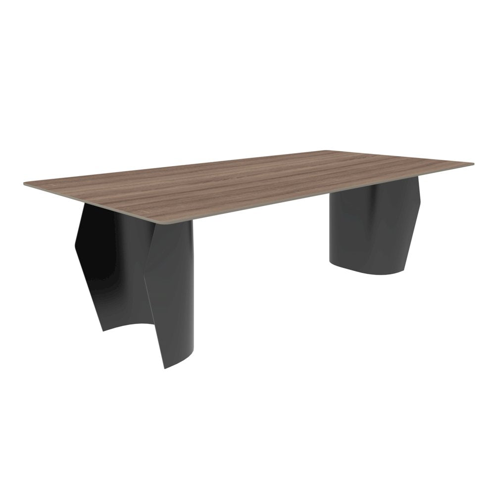 Zelan Series Modern Dining Table in Red Oak