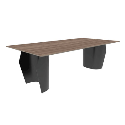 Zelan Series Modern Dining Table in Red Oak