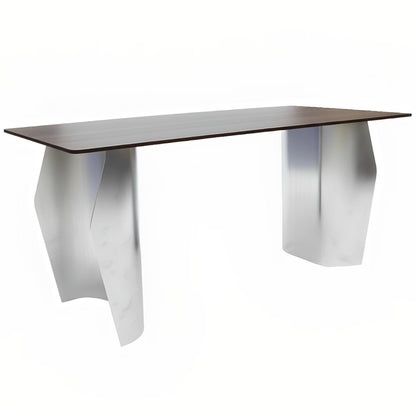 Zelan Series Modern Dining Table in Red Oak