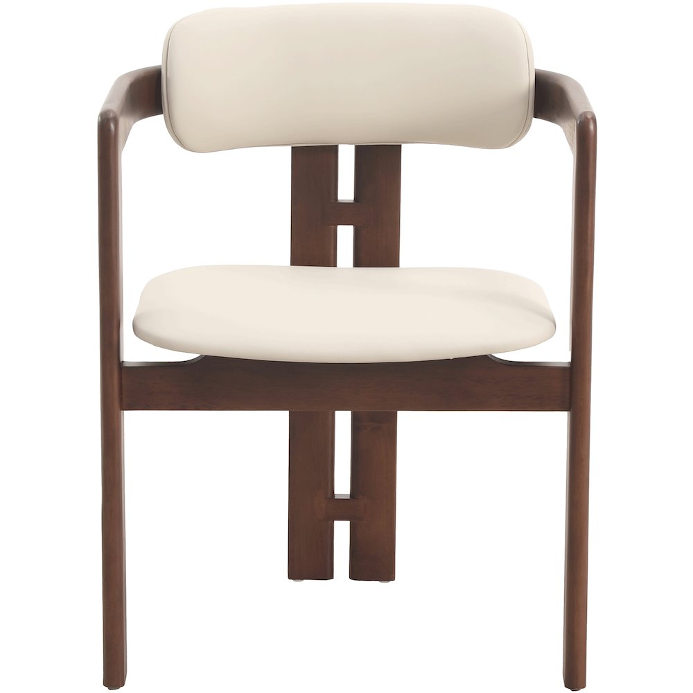 Velo Series Modern Dining Cha...lnut Color Wood with Toupe Seat Set of 4