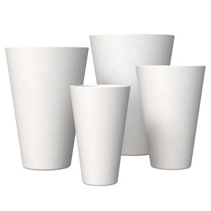 Pebble Planter Set White