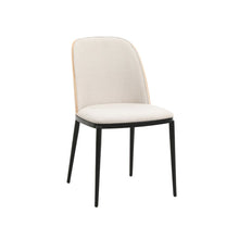 Zayle 7-Piece Dining Set with 55" Dining Side Chair in Natural Wood/Beige
