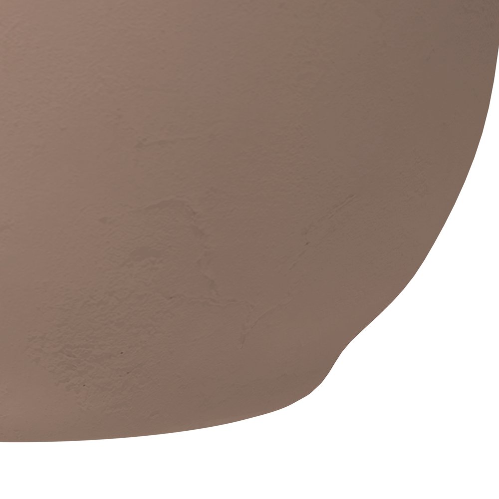 Grove Series Hemisphere Poly Clay Planter in Terra cotta Color 10.6 Dia, 5.9
