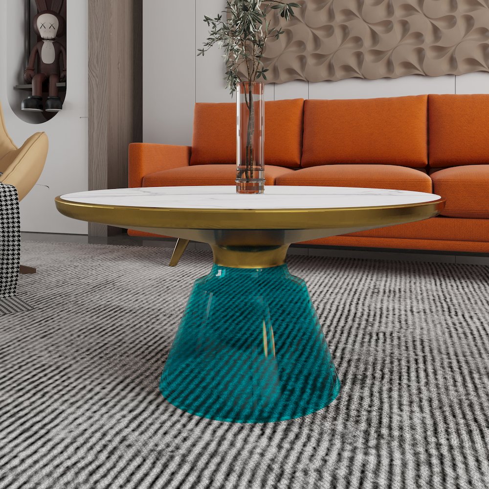 Tully Collection Glass Coffee Table