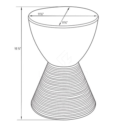 Modern Round  Boyd Side Table