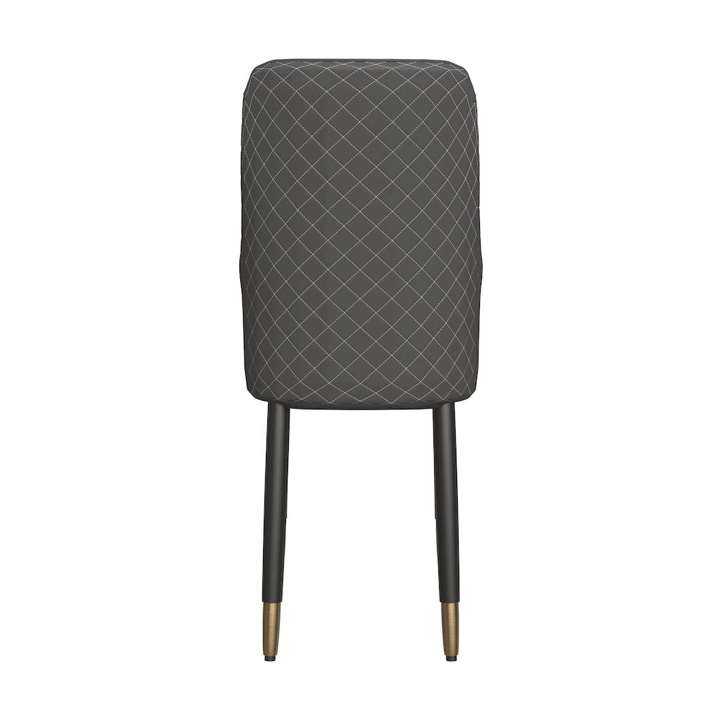Allure Collection Modern Dining Chair In Black Fabric - Set of 4