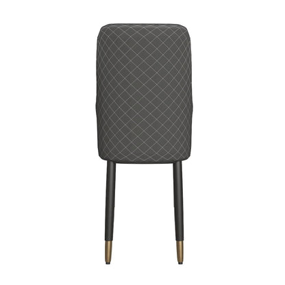 Allure Collection Modern Dining Chair In Black Fabric - Set of 4