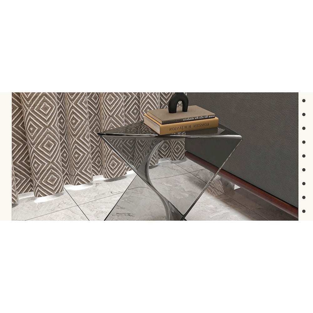 Amalfi Collection Modern Fabric Dining Chair in Coconut White - Set of 4