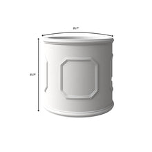 Meadow Series Poly Stone Planter Set in White