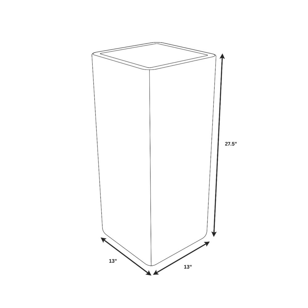 Marquee Series Poly Stone Planter Set in Blue