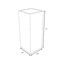 Marquee Series Poly Stone Planter in Blue 10.2" x 10.2" 23.6" high