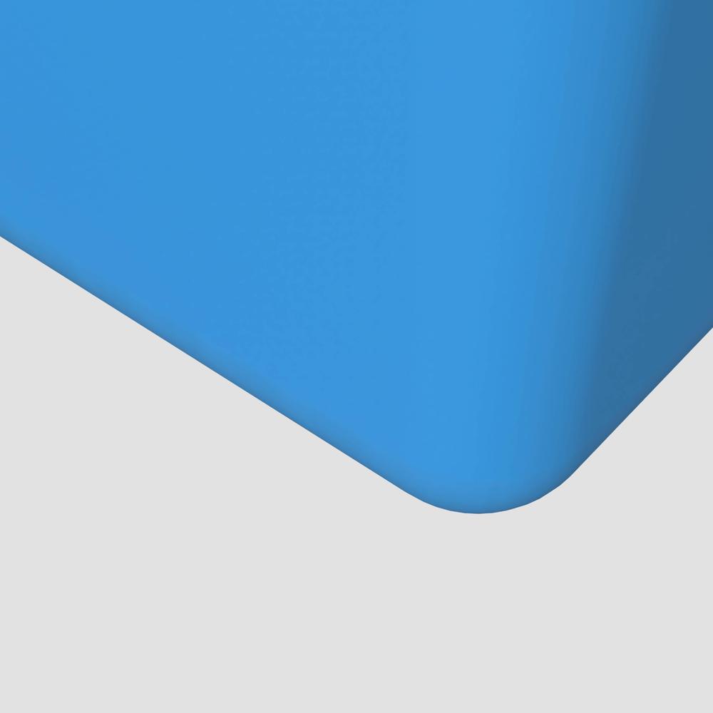 Marquee Series Poly Stone Planter in Blue 7.9" x 7.9" 19.7" high