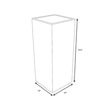 Marquee Series Poly Stone Planter in Blue 13" x 13" 27.6" high