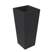Orna Series Poly Stone Planter 17.7 Dia 36.2 High in Black