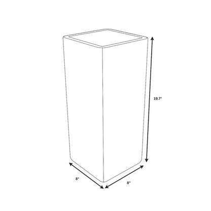 Marquee Series Poly Stone Planter Set in Blue