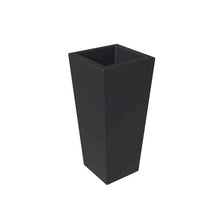 Orna Series Poly Stone Planter 13.8 Dia 29.4 High in Black