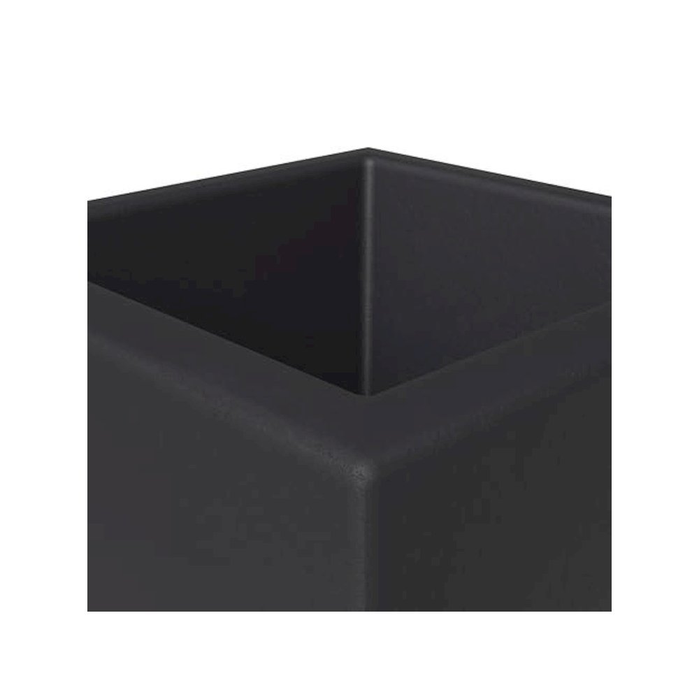 Orna Series Poly Stone Planter 13.8 Dia 29.4 High in Black