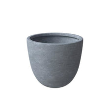Dahlia Series Poly Stone Planter in Aged Concrete 14.4 Dia, 10.8 High