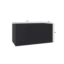 Bloom Series Poly Stone Planter 11.8" , 23.6" Long In Black