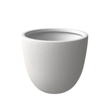 Dahlia Series Poly Stone Planter in White 17.5 Dia, 13.6 High