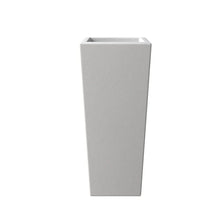 Orna Series Poly Stone Planter 13.8 Dia 29.4 High in White