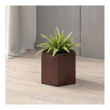 Thicket Series Poly Stone Planter in Brown 7 High