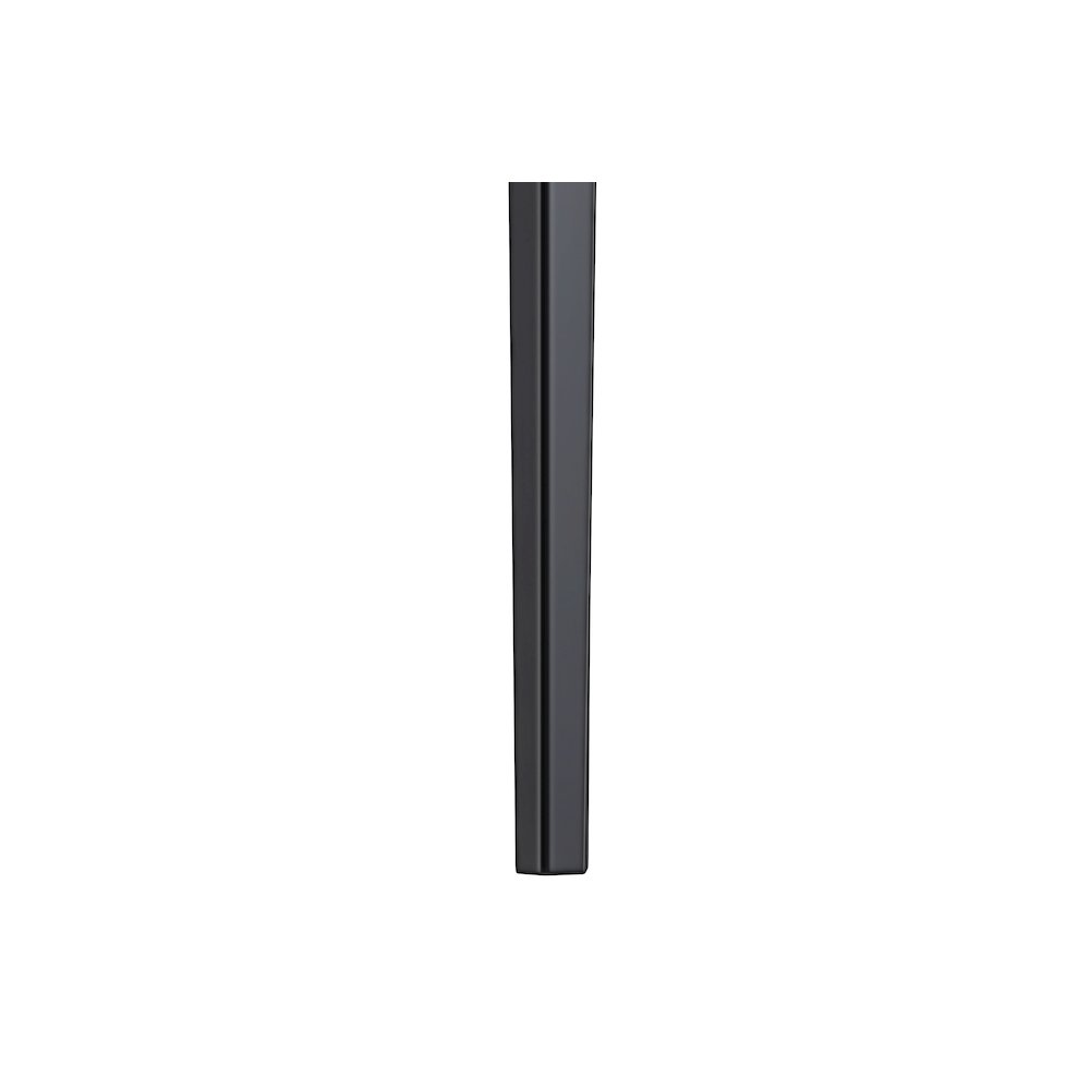 Avo Series Modern Dining Table Black Base, With 55 White/Gold Sintered Stone Top