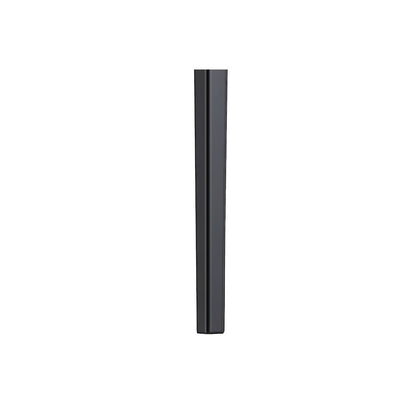 Avo Series Modern Dining Table Black Base, With 55 White/Gold Sintered Stone Top
