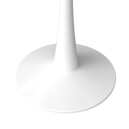 Bristol Series Dining Table White Base With White Stone 24" Round Top