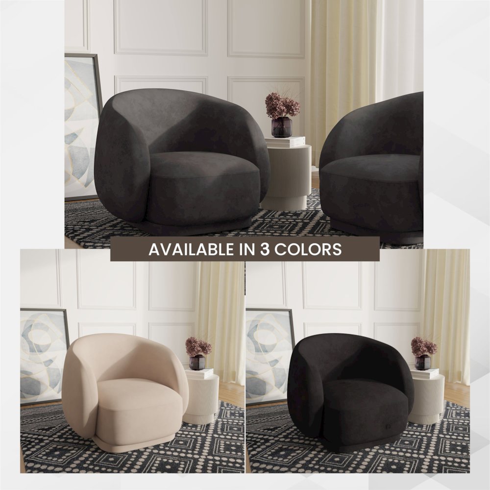 Faze Collection Modern Single Seater Sofa in Light Grey Velvet