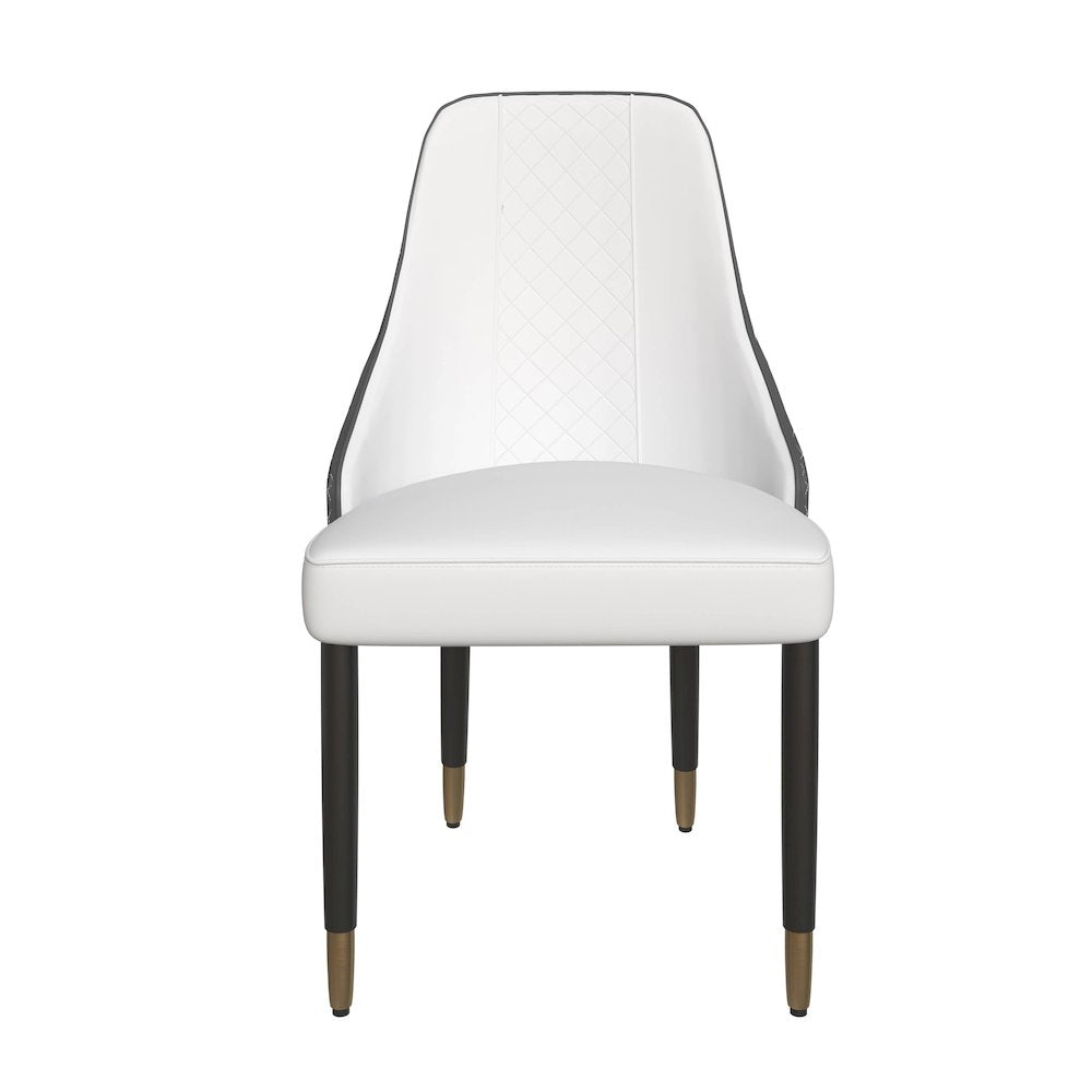 Allure Collection Modern Dining Chair In Black Fabric - Set of 4