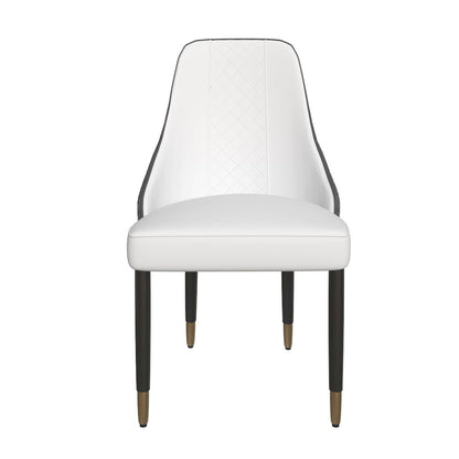 Allure Collection Modern Dining Chair In Black Fabric - Set of 4