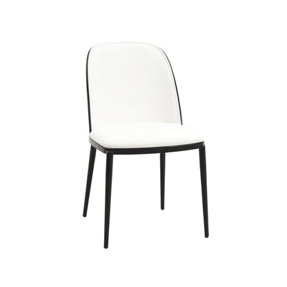 Zayle 7-Piece Dining Set with 55" Rectangular Dining Table in Black/White