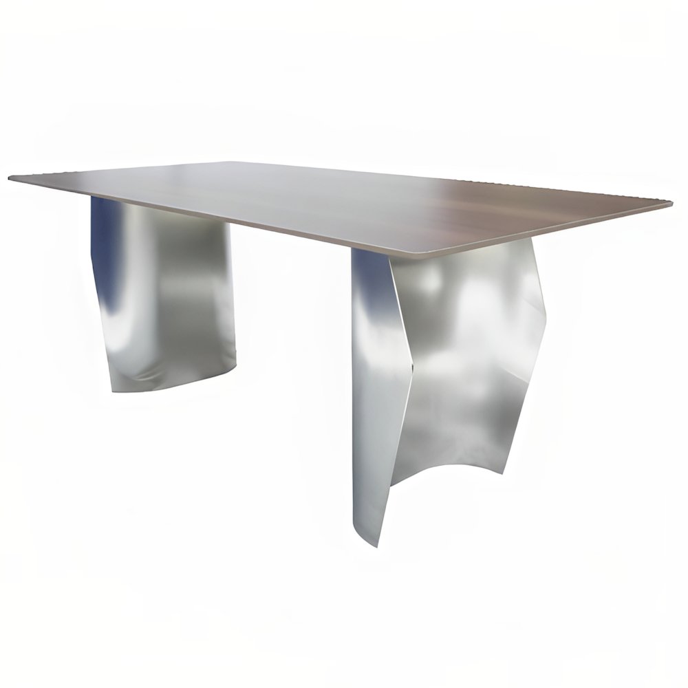 Zelan Series Modern Dining Table in Red Oak