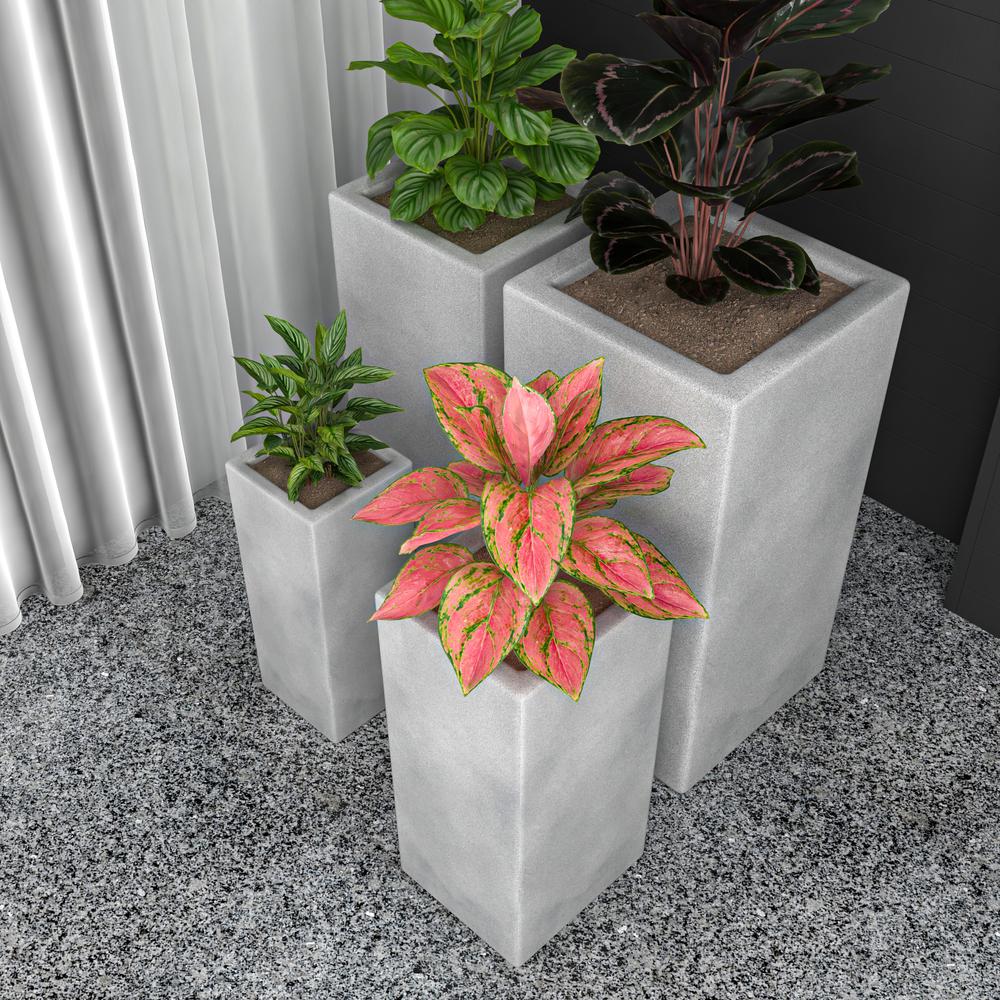 Terra Planter Set Aged Concrete