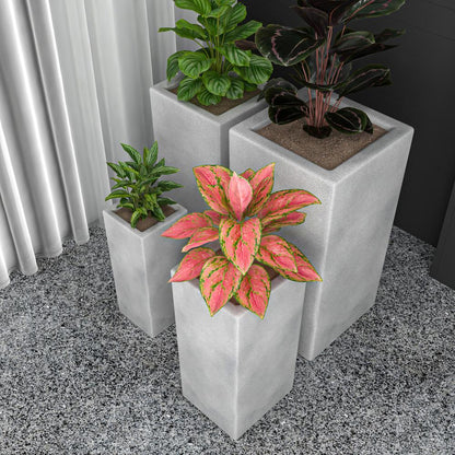 Terra Planter Set Aged Concrete