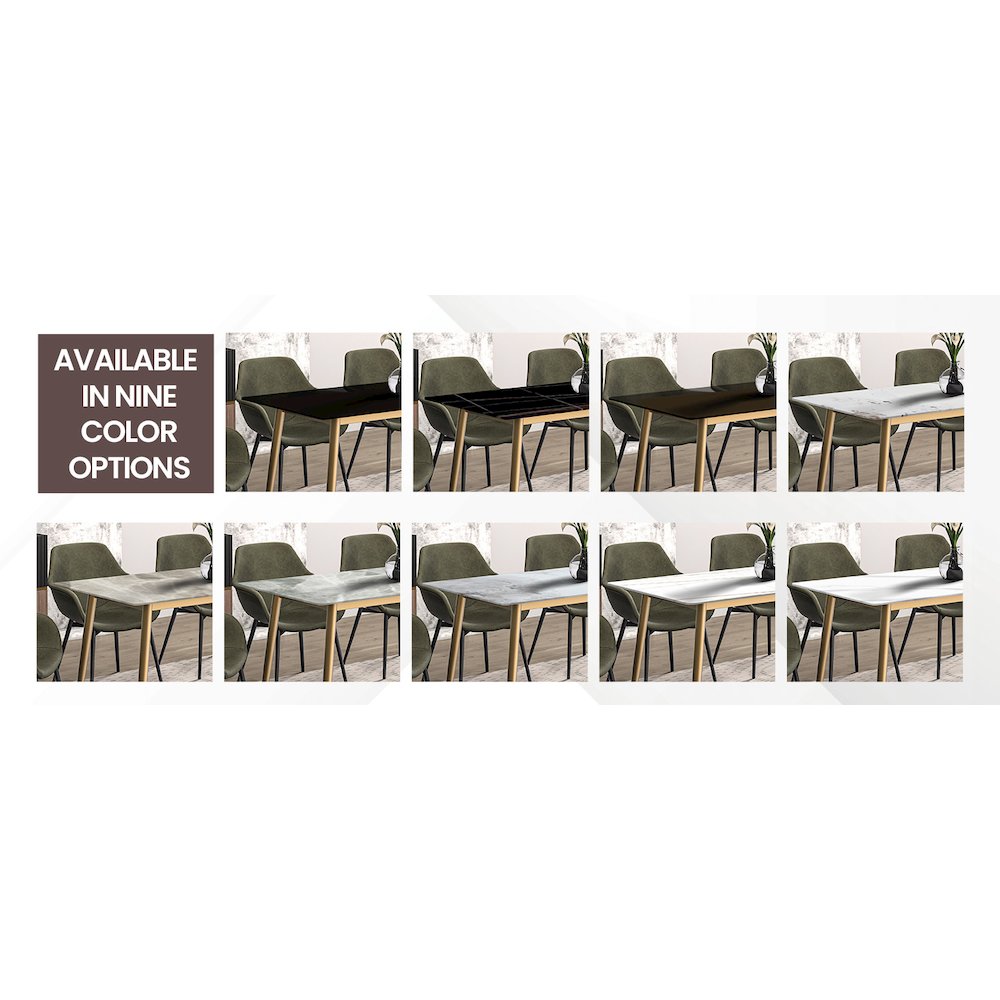 Vivara Collection Modern Dining Chair in Grey Set of 2