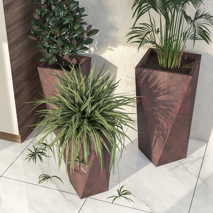 Aloe Series Planter set in Brown