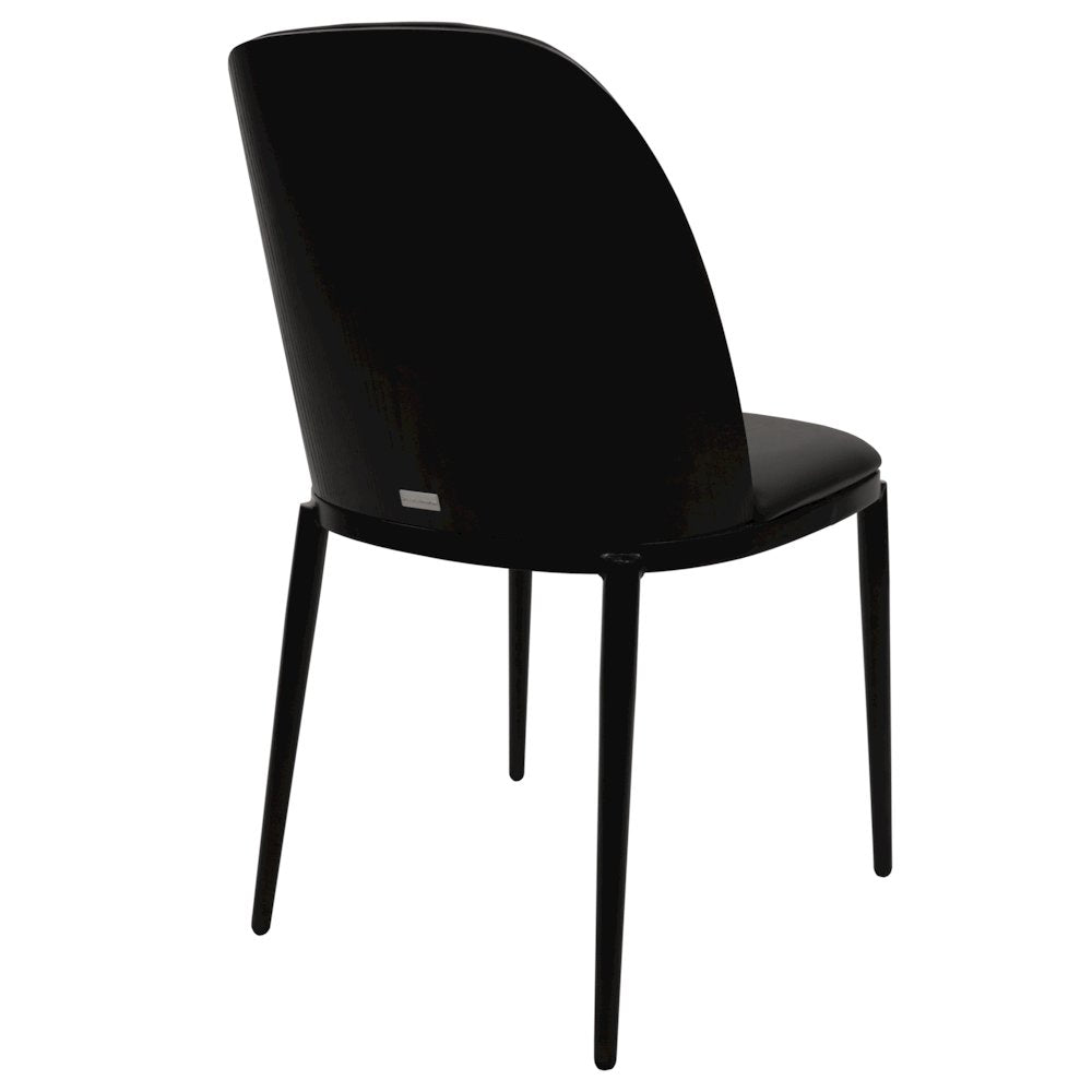 Zayle 7-Piece Dining Set with 55" Rectangular Dining Table in Black/Black