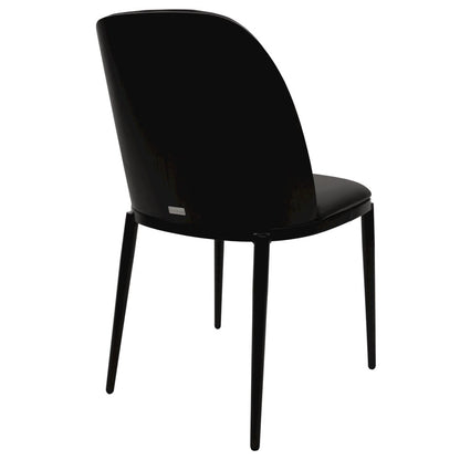 Zayle 7-Piece Dining Set with 55" Rectangular Dining Table in Black/Black