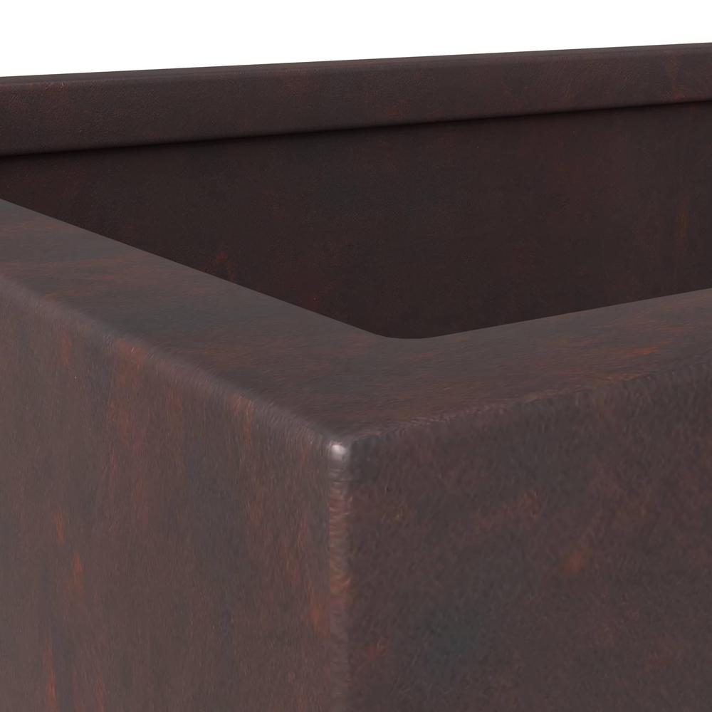 Bloom Series Poly Stone Planter 11.8" , 23.6" Long In Brown