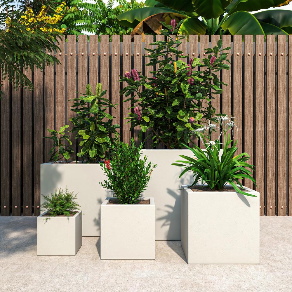 Fern Planter Set White