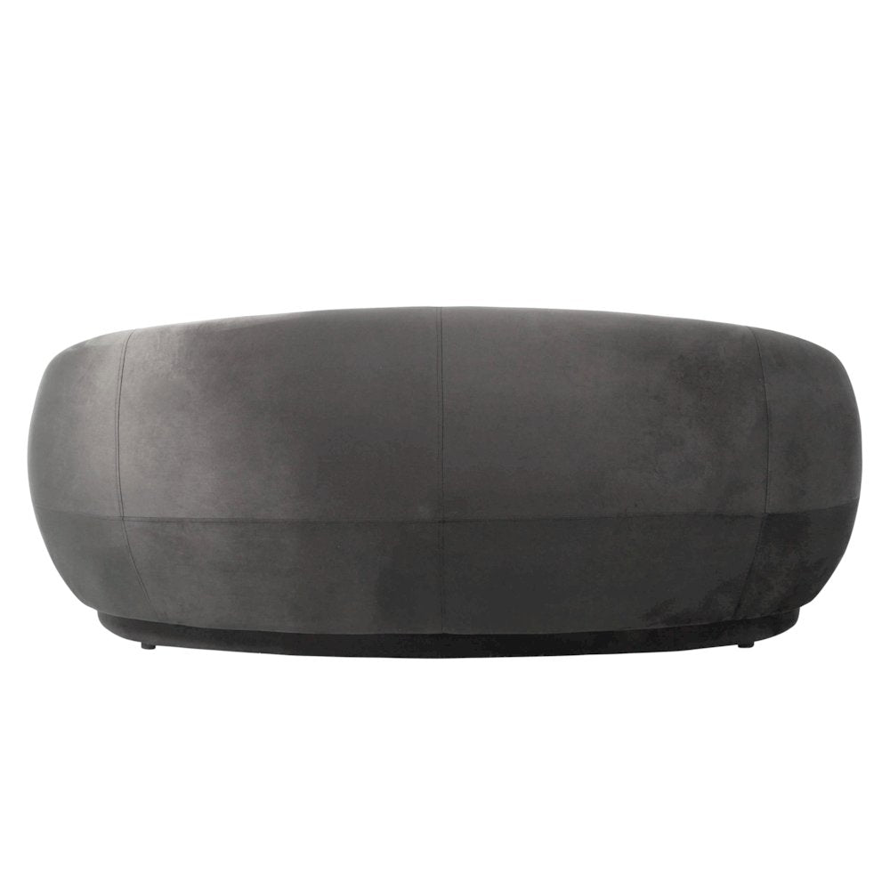 Faze Collection Modern Three Seater Sofa in Light Grey Velvet