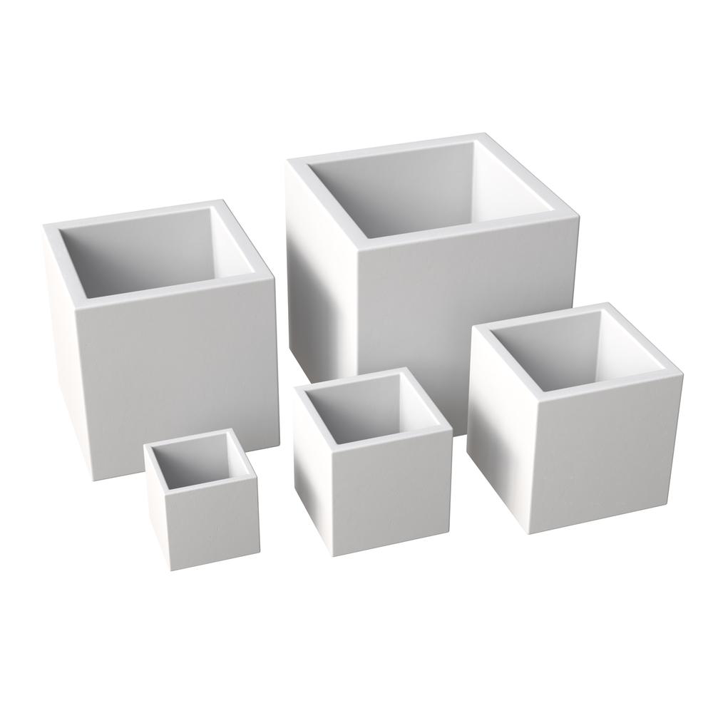 Fern Planter Set White