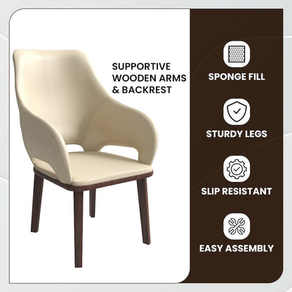 Vivara Collection Modern Dining Chair in Dark Green Set of 2