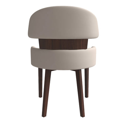 Ethos Collection Modern Wooden Dining Chair in Toupe